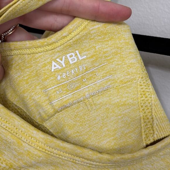 Aybl Crossback Sports Bra in Yellow - Size S - Picture 3 of 3